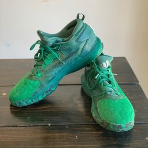 Adidas D Lillard 2 Green/Core Green B42379 Men’s Size 16 Basketball Shoes